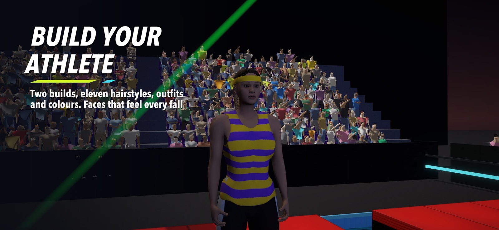 The athlete builder screen